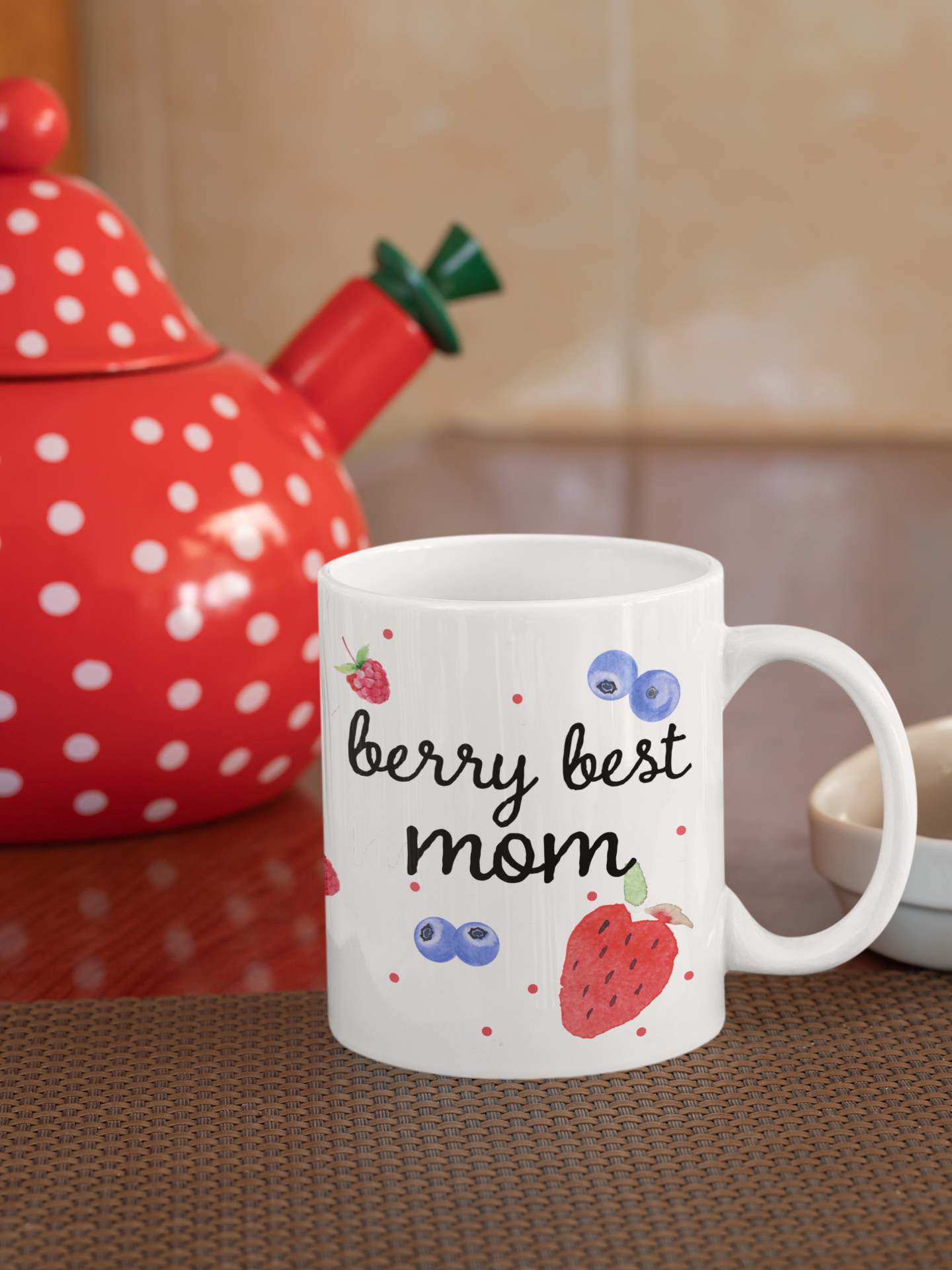 The Berry Best Mom Strawberry Coffee Mug, Creative Gift for Mothers Day Gift For New Mom, Gift for Her, Great 1st Mothers Day Gifts Ideas