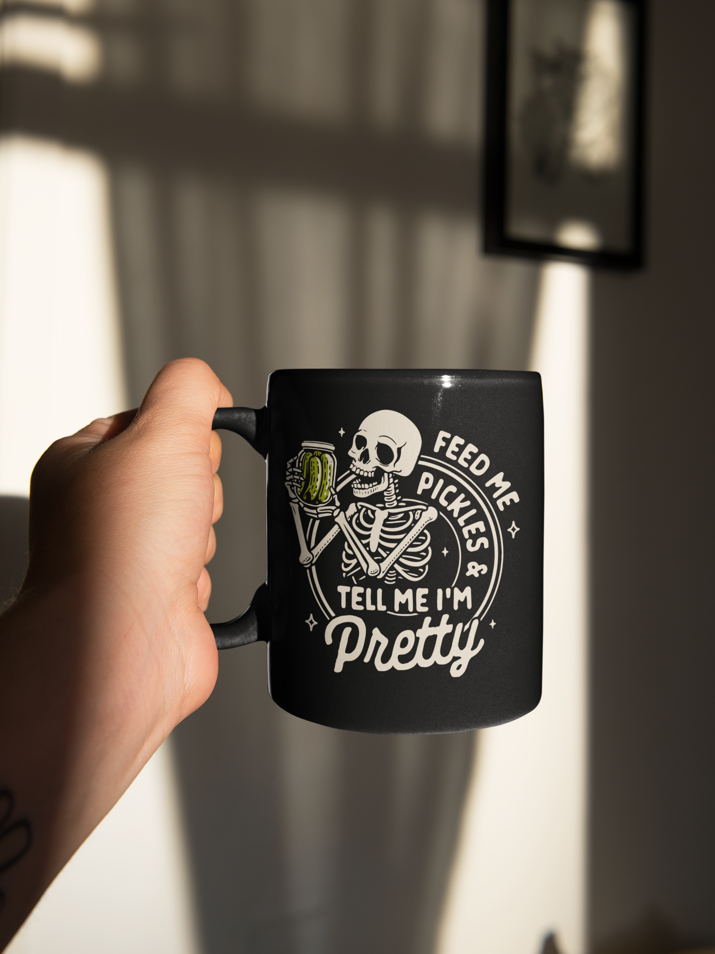 Skull Mug, Emotional Support Pickle Mug, Picture Mug, Matcha Mug Weirdcore, Weird Stuff Cool Stuff, Fashionable Unusual Gifts for Women