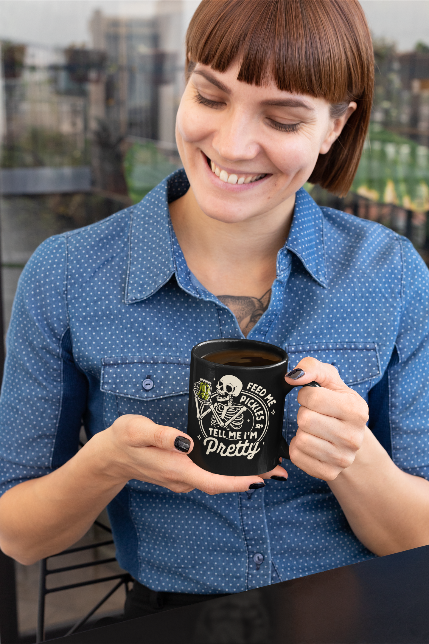 Skull Mug, Emotional Support Pickle Mug, Picture Mug, Matcha Mug Weirdcore, Weird Stuff Cool Stuff, Fashionable Unusual Gifts for Women