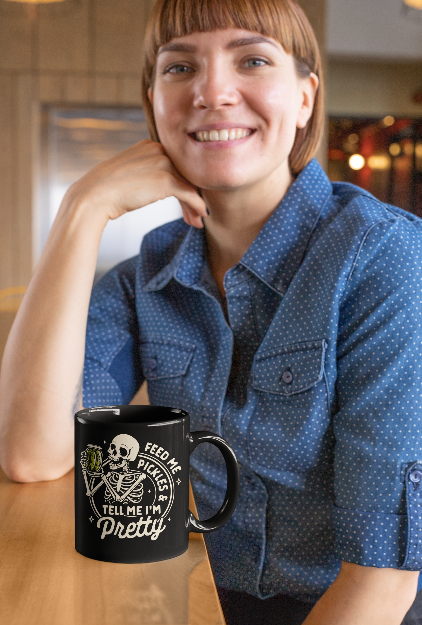 Skull Mug, Emotional Support Pickle Mug, Picture Mug, Matcha Mug Weirdcore, Weird Stuff Cool Stuff, Fashionable Unusual Gifts for Women