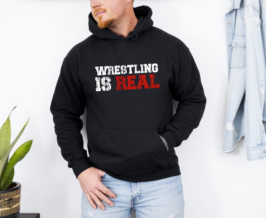 Wrestling Is Real Hoodie Sweatshirt,  WWF T-shirt, WWE Shop Shirt, Rhea Ripley, Travis Scott, Cactus Jack, Big 10 Wrestling Finals