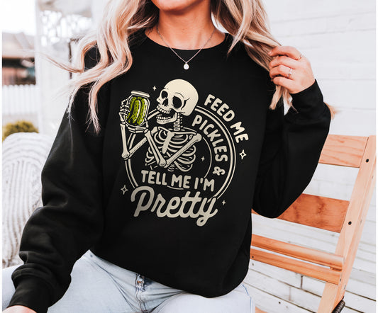 Pickle Shirt- Pickle Sweatshirt Emotional Support Pickle- Shirts that Go Hard- Silly Shirt- Top Sellers- Weirdcore Cool Weird Stuff Unhinged