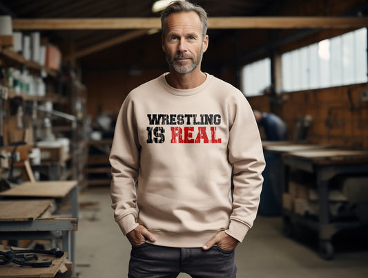 Wrestling Is Real T Shirt, Perfect for Wrestlers, WWF T-shirt, WWE Shop, Rhea Ripley, Travis Scott, Cactus Jack, Big 10 Wrestling Finals
